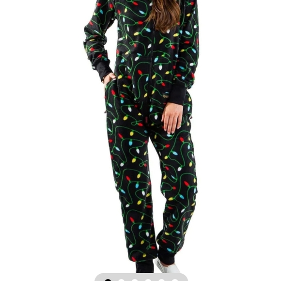 TipsyElves christmas string of lights onesie - Picture 11 of 12